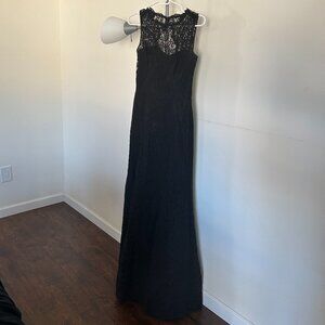 Black Lace Bridesmaids Dress, Size 2/4
